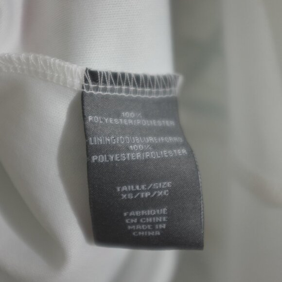 Suzy Shier white floral botanic print sleeveless chiffon dress high low size XS - Picture 10 of 11